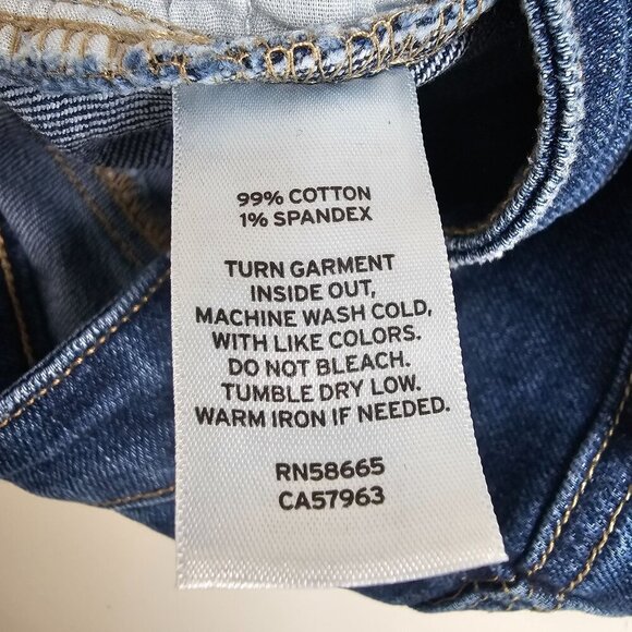 Abound Womens Mini Denim Skirt Frayed Hem Medium Wash Button Zipper Closure 25 - Picture 7 of 10